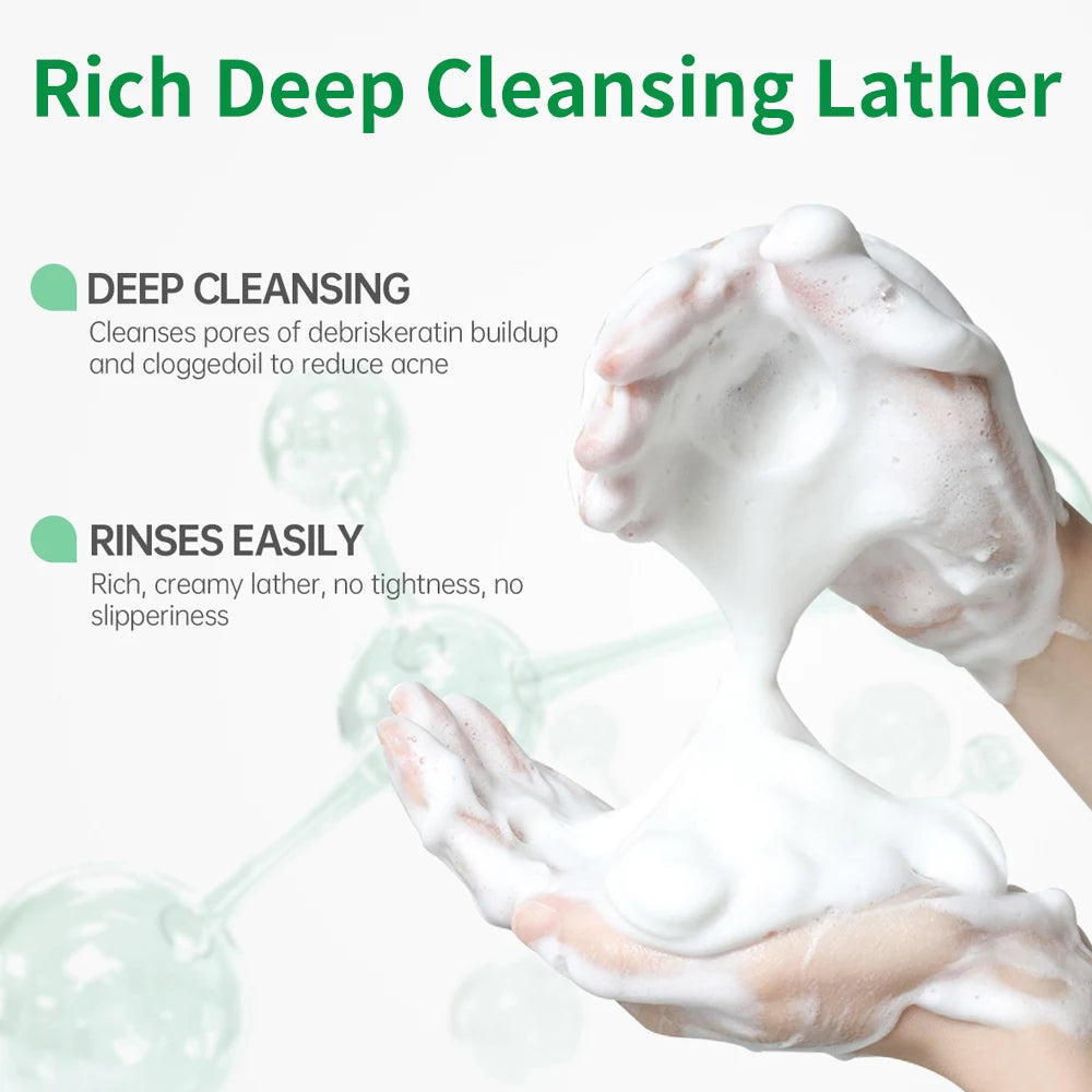 Men’s Facial Cleanser – Moisturizing, Refreshing, Oil Control, Blackhead Removal, Summer Skin Care