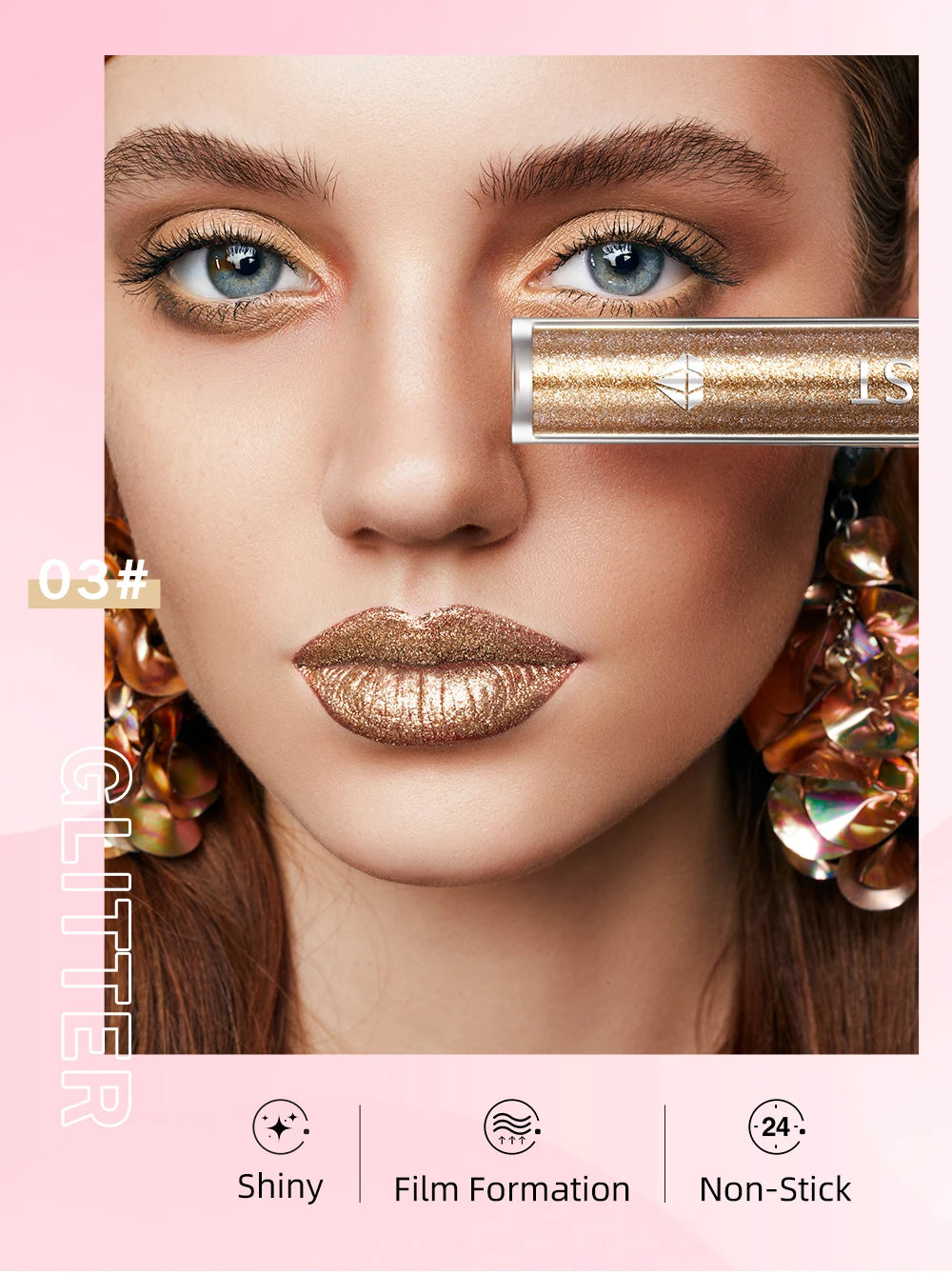 Diamond Liquid Lipstick – 6 Colors, Long-Lasting Waterproof Gloss