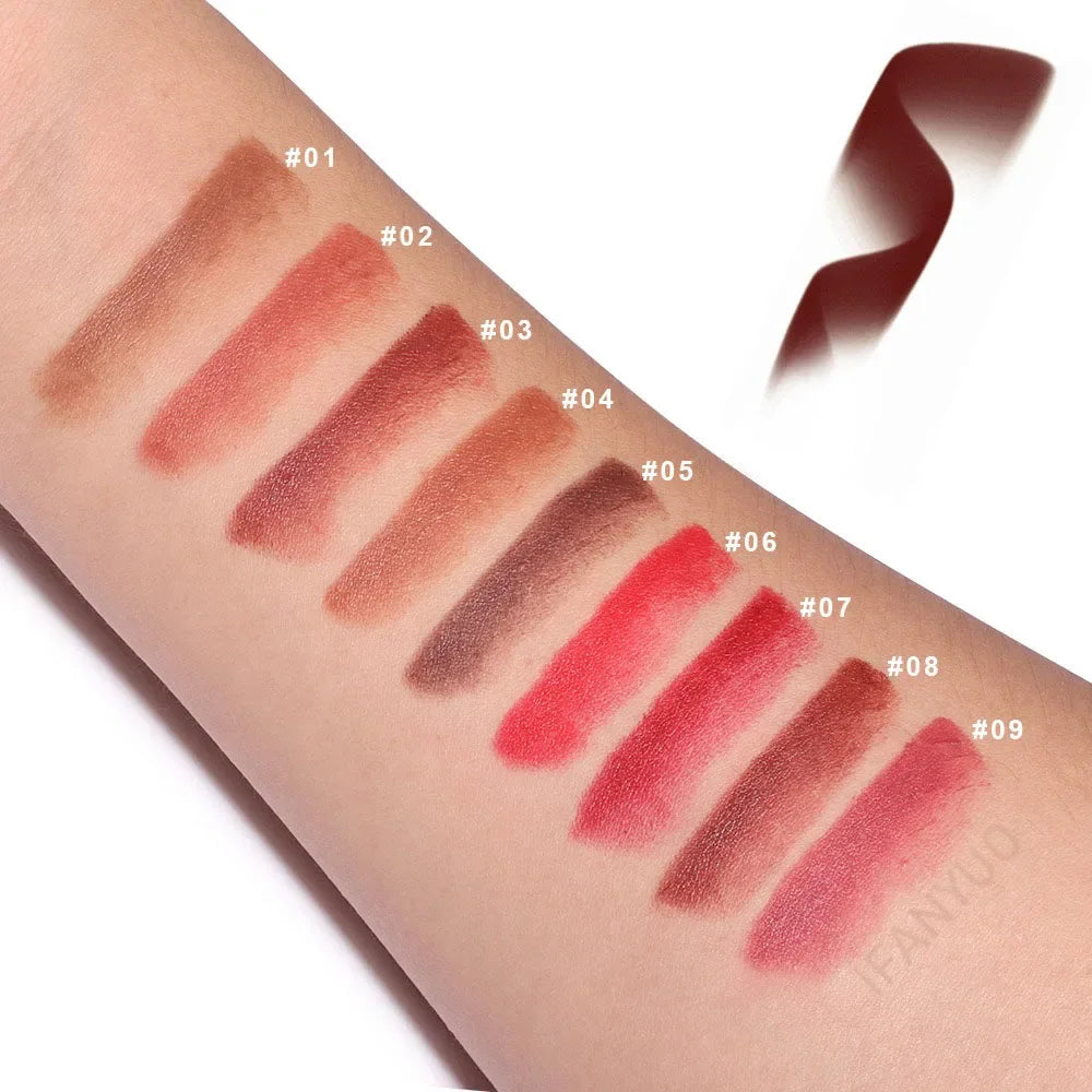 Matte Nude & Red Lip Liner Pencil – 9 Colors, Velvet Contour & Gradient Lipliner