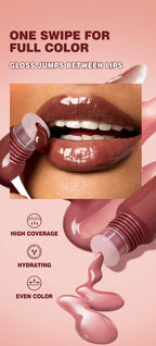 QIBEST Crystal Jelly Lip Oil Gloss – Hydrating & Smoothing Tint