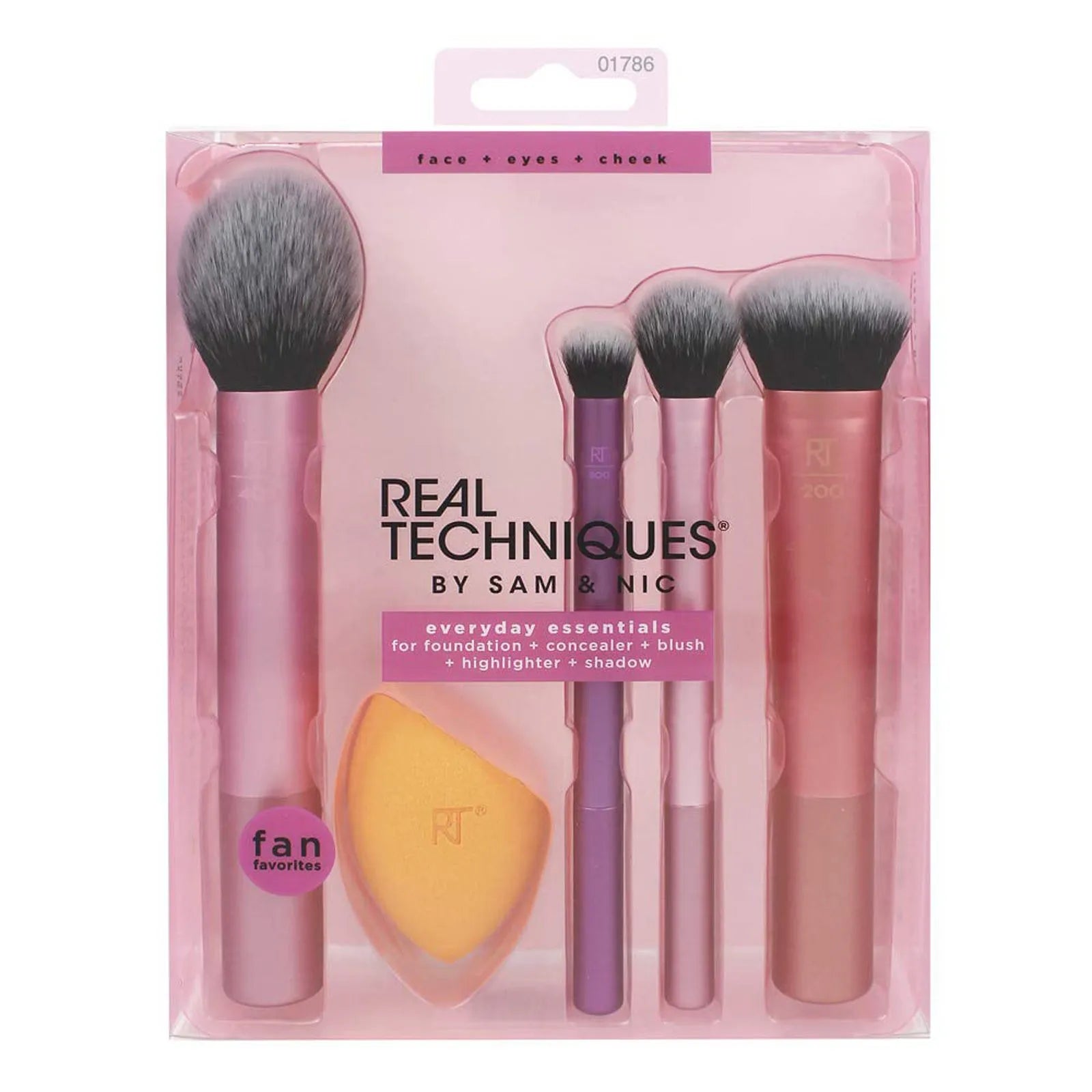 Professional Makeup Brush Set – Foundation, Powder, Blush & Eyeshadow