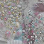 3D Starfish Shell Nail Stickers – Summer DIY Self-Adhesive Decals