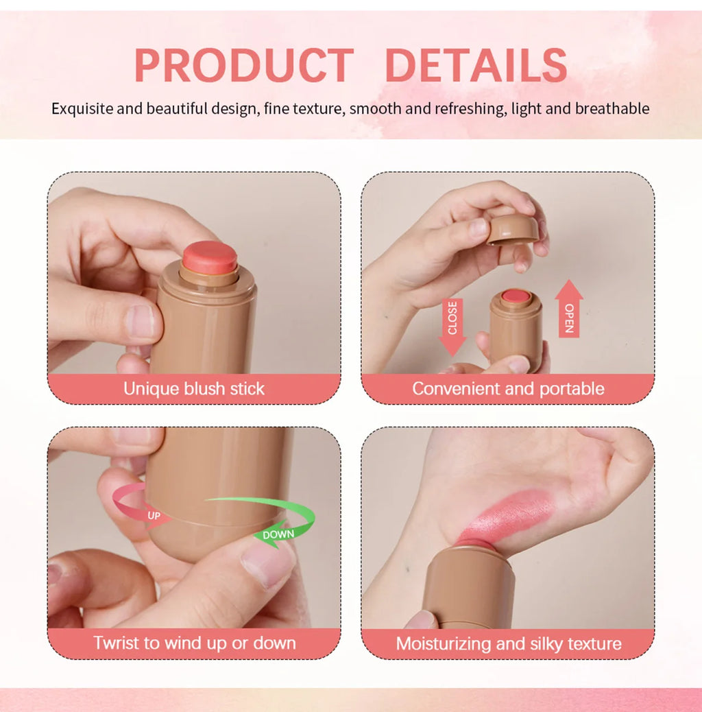 Blush & Lip Stick – Creamy, Hydrating, Blendable Rouge