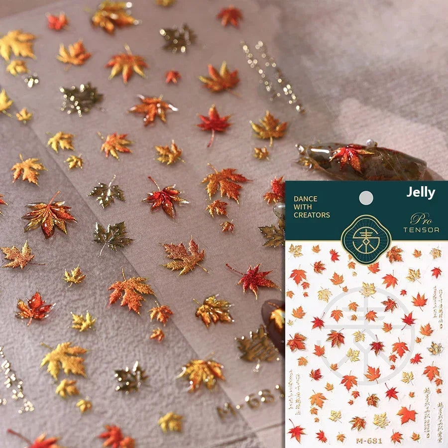 Sunflower & Autumn Harvest Nail Art Stickers