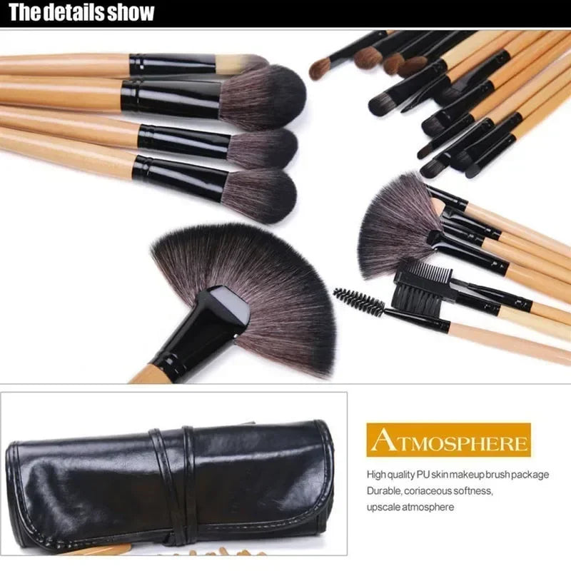 24-Piece Luxe Makeup Brush Set: Precision for Perfect Beauty