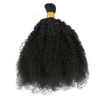 4C Afro Kinky Curly Bulk Hair – Raw Virgin Human Hair for Braiding