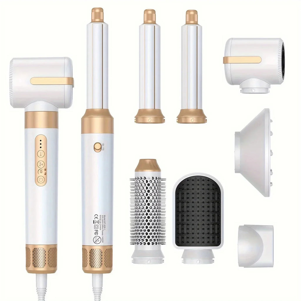 Tinsol 7-in-1 Brushless High-Speed Hair Dryer – Ionic Blow Dryer with Diffuser, Styling Comb & Hair Curler