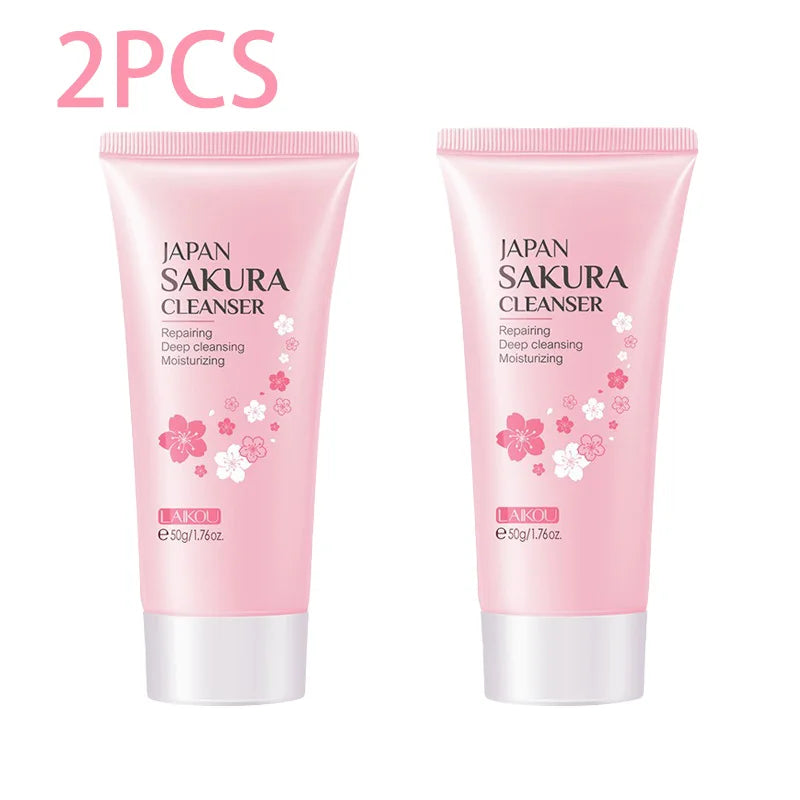 Sakura Rich Foam Face Wash – Deep Cleansing, Oil Control & Blackhead Removal
