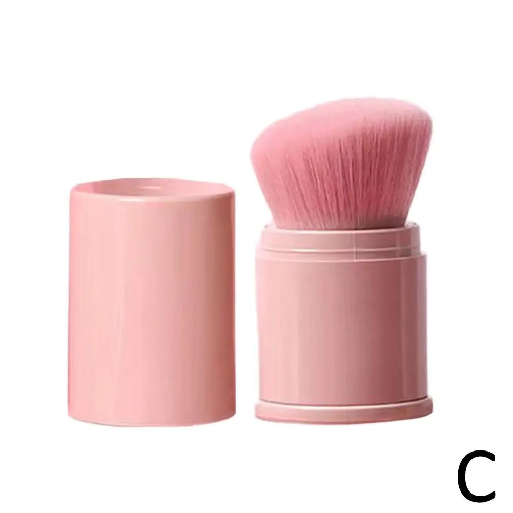 Portable Mini Retractable Blush Brush Soft Loose Powder Foundation Makeup Brush Multi Functional Beauty Makeup Tool