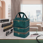 3-Layer Nail Polish Organizer Bag – Holds 84 Bottles