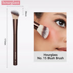 Hourglass No.15 Angled Blush & Contour Brush – Cream & Liquid Makeup Tool