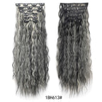 6PCS 20" Curly Synthetic Clip-In Hair Extensions – Wavy Style