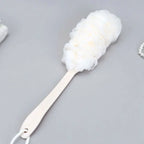 1pc Long Handle Bath Brush – Soft Mesh Shower Scrubber for Back & Body Cleaning