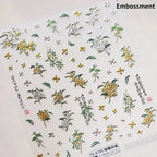 Sunflower & Autumn Harvest Nail Art Stickers