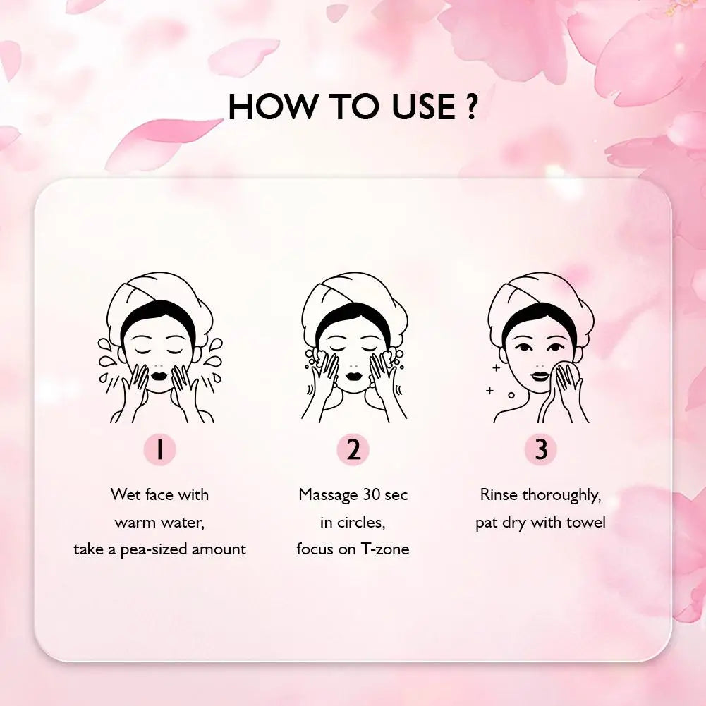 Sakura Gentle Deep Cleanser – Oil Control & Pore Care, 100g