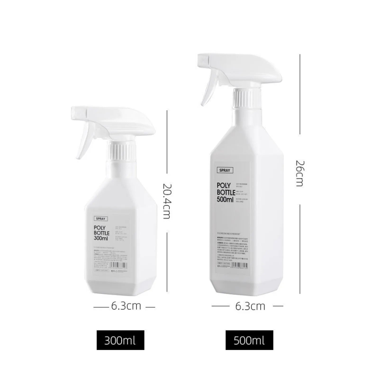 Large-Capacity Trigger Spray Bottle – 300/500ml for Home & Garden