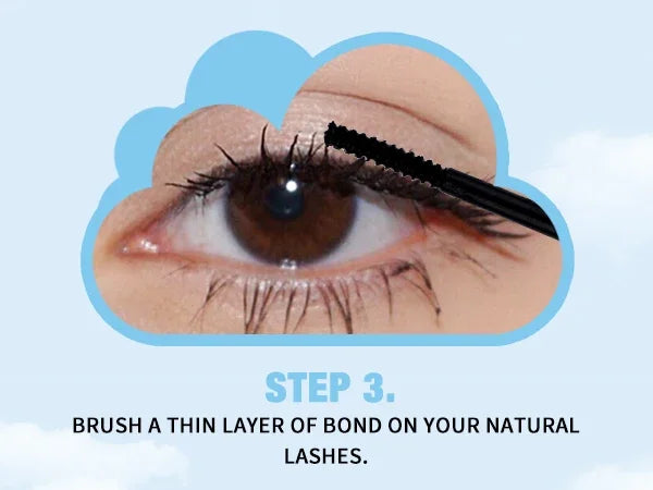 DIY Lash Extension Kit – 280 Clusters with Bond, Seal, Remover & Tweezers (40/50 Pack)