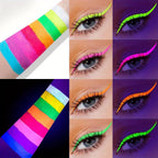 8-Color UV Glow Neon Liquid Eyeliner Set – Matte, Waterproof & Smudge-Proof High-Pigment Eye Makeup Pens