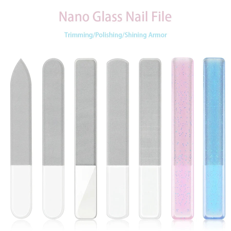 Nano Glass Nail File – Professional Washable Polishing Tool for Shiny, Smooth Nails