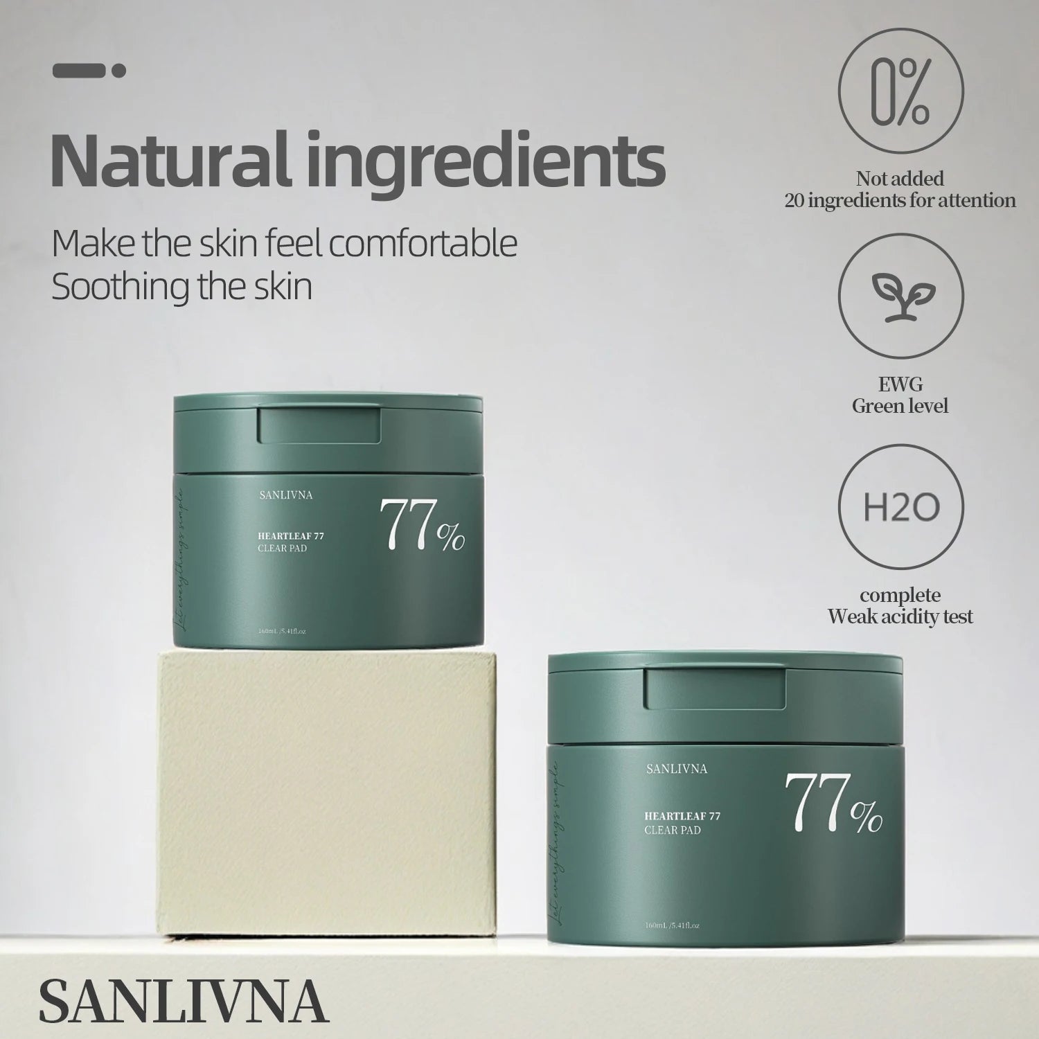Heartleaf 77 Toning Pads – Hydrating & Pore Care with Centella, 160ml