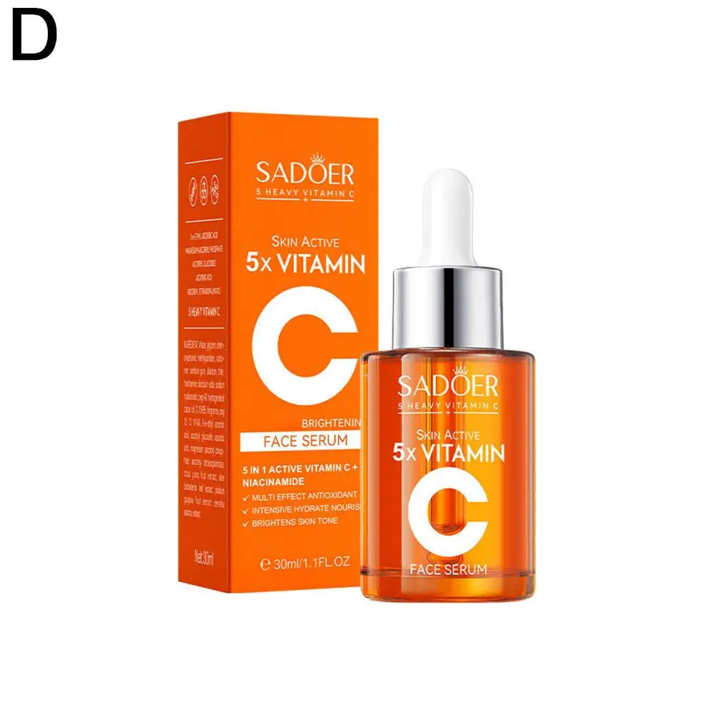 5x Vitamin C Skincare Set – Cleanser, Lotion, Eye Cream & Serum for Brightening & Even Skin Tone