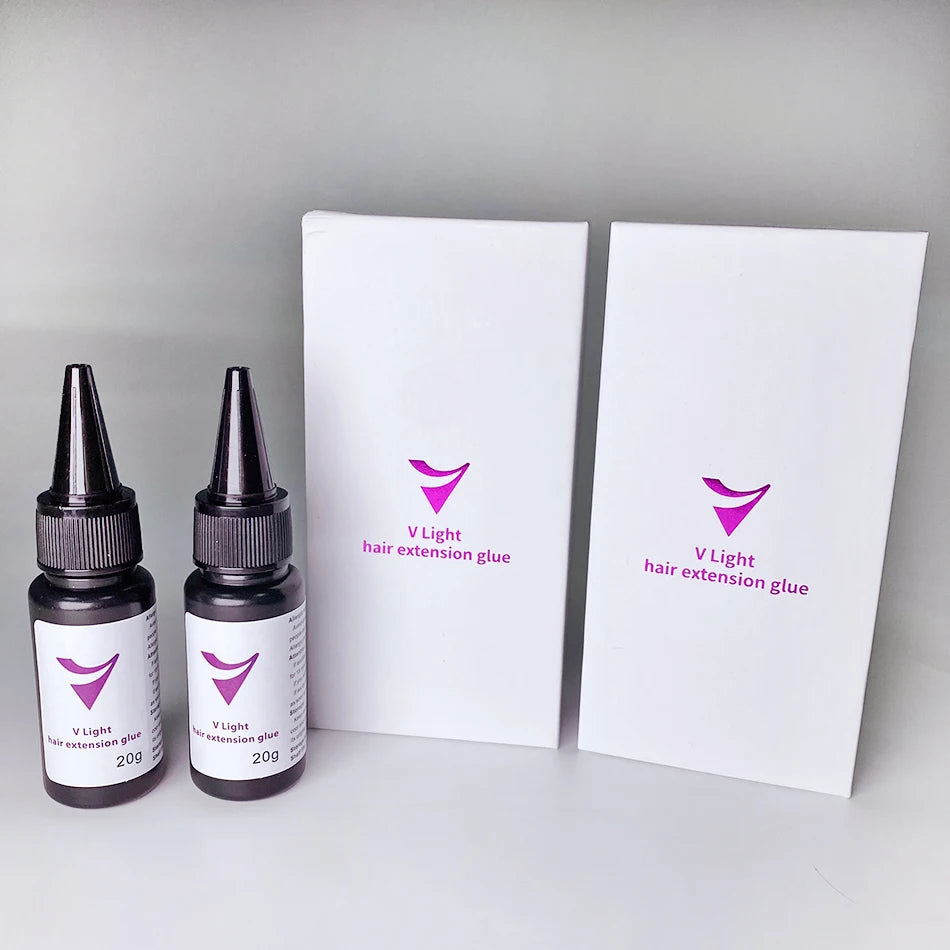 Shinehair Original V-Light Technology Hair Extension Machine & Glue Kit – Tape & V-Light Extensions Tool Set