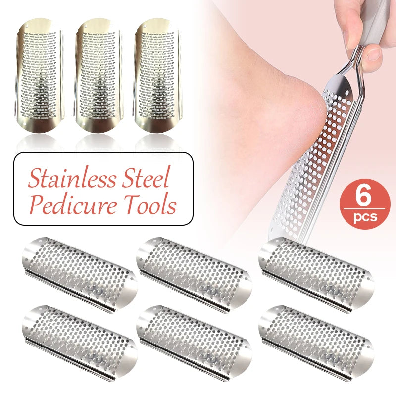 6pcs Foot File Callus Remover Set – Home Pedicure Tools for Dead Skin & Heel Care