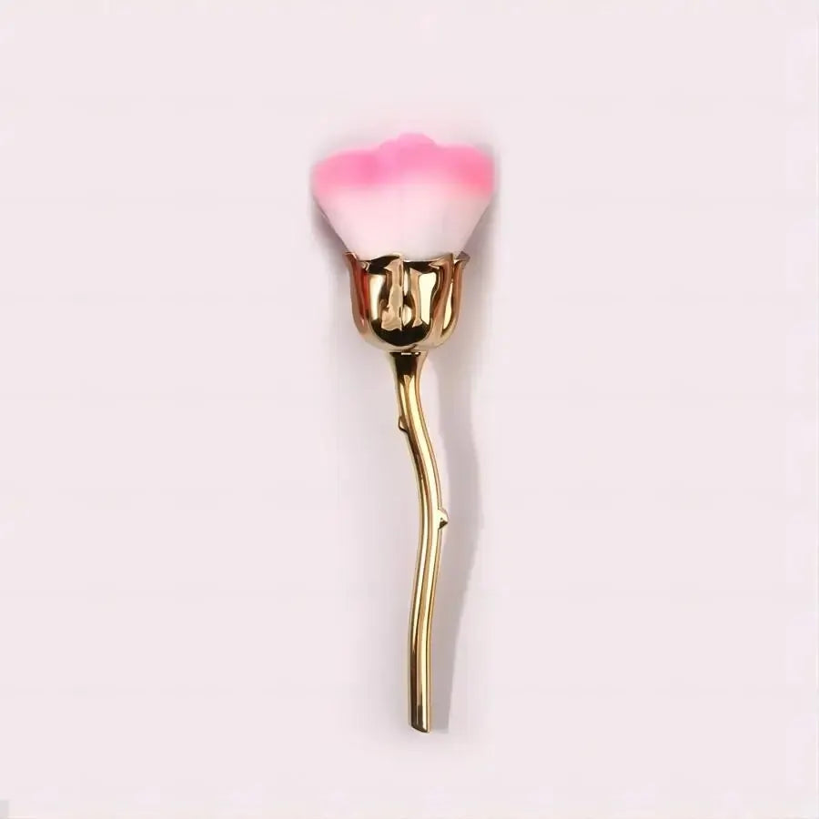 Black Rose Shaped Loose Powder Makeup Brush – Face & Nail Art Tool
