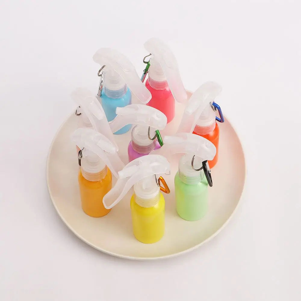 Mini Refillable Mist Spray Bottles with Keychain – Empty Travel Atomizers
