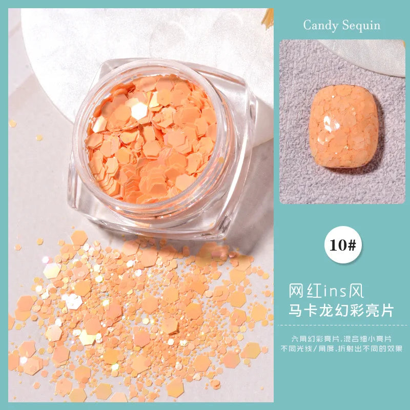 Gold Nail Mirror Glitter Powder – 50 Colors Metallic Chrome Dust Pigment for Gel Polish & Mirror Effect Manicure