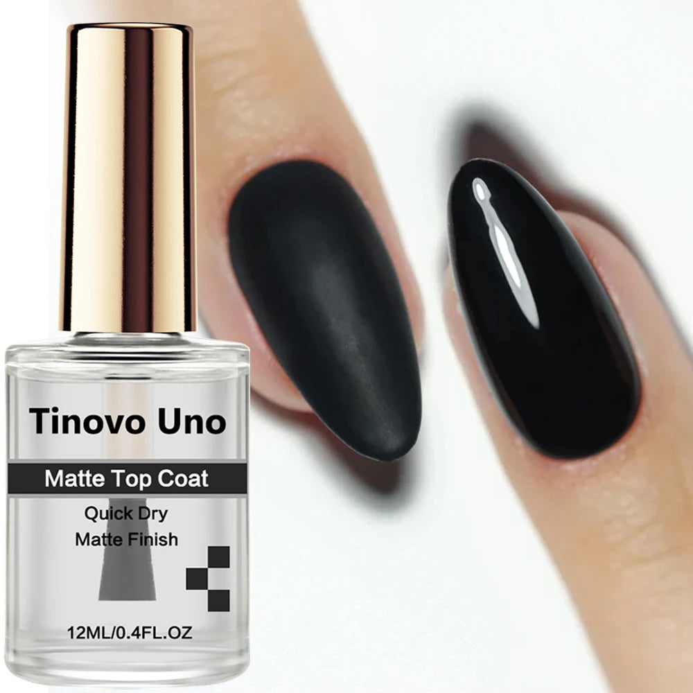 Matte Top Coat Nail Polish – Quick Dry, Long-Lasting Finish (12ML)