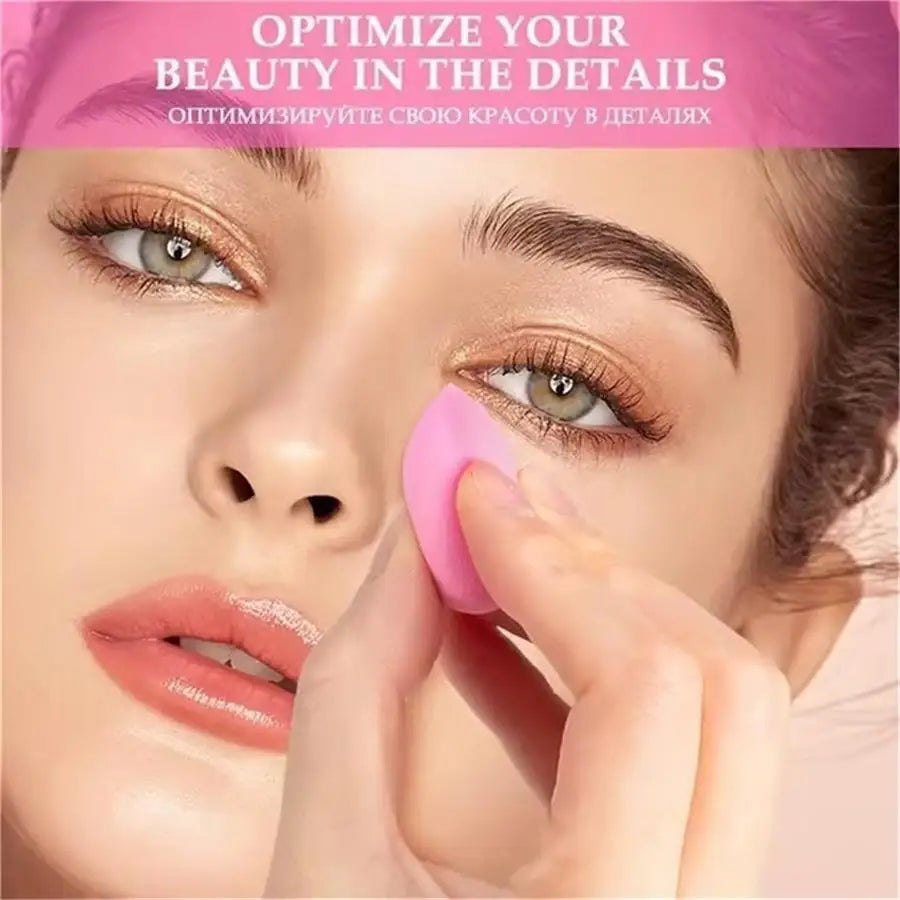 8-Piece Mini Makeup Sponge Puff Set for Concealer & Foundation – Soft Blending Sponges for Liquid Makeup