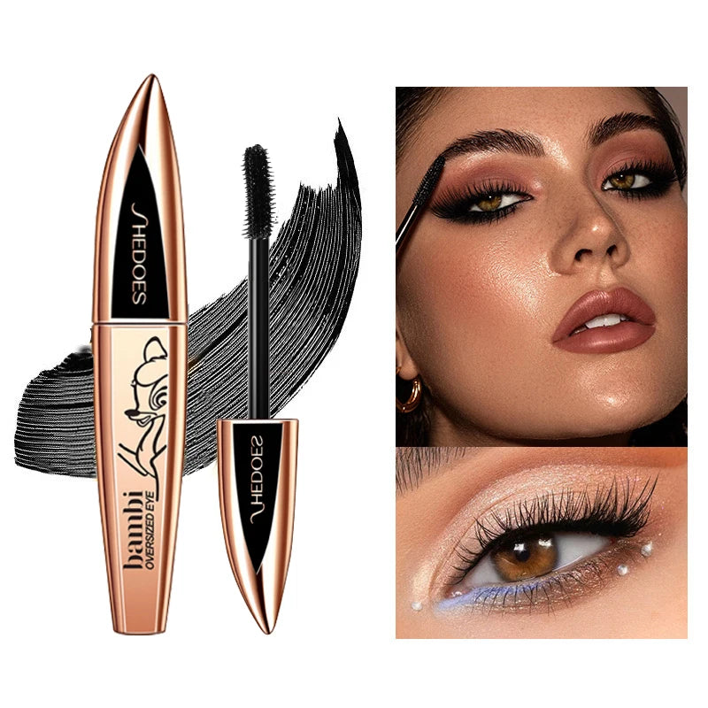 5D Black Silk Fiber Mascara – Thick, Long-Lasting Volume Eye Makeup