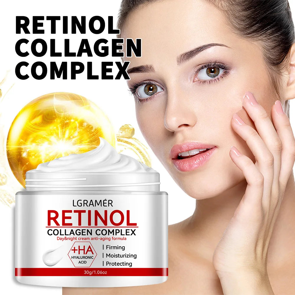 Retinol Firming Collagen Cream – Anti-Wrinkle & Brightening Moisturizer