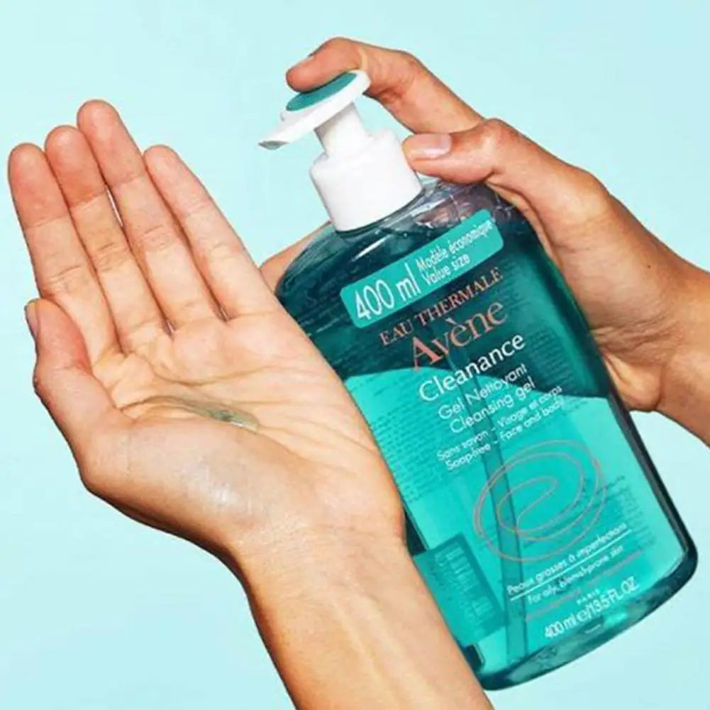 Avene Facial Cleanser & Moisturizing Gel – Deep Cleansing, Whitening, with Cold Cream & SPF 50+ Sunscreen
