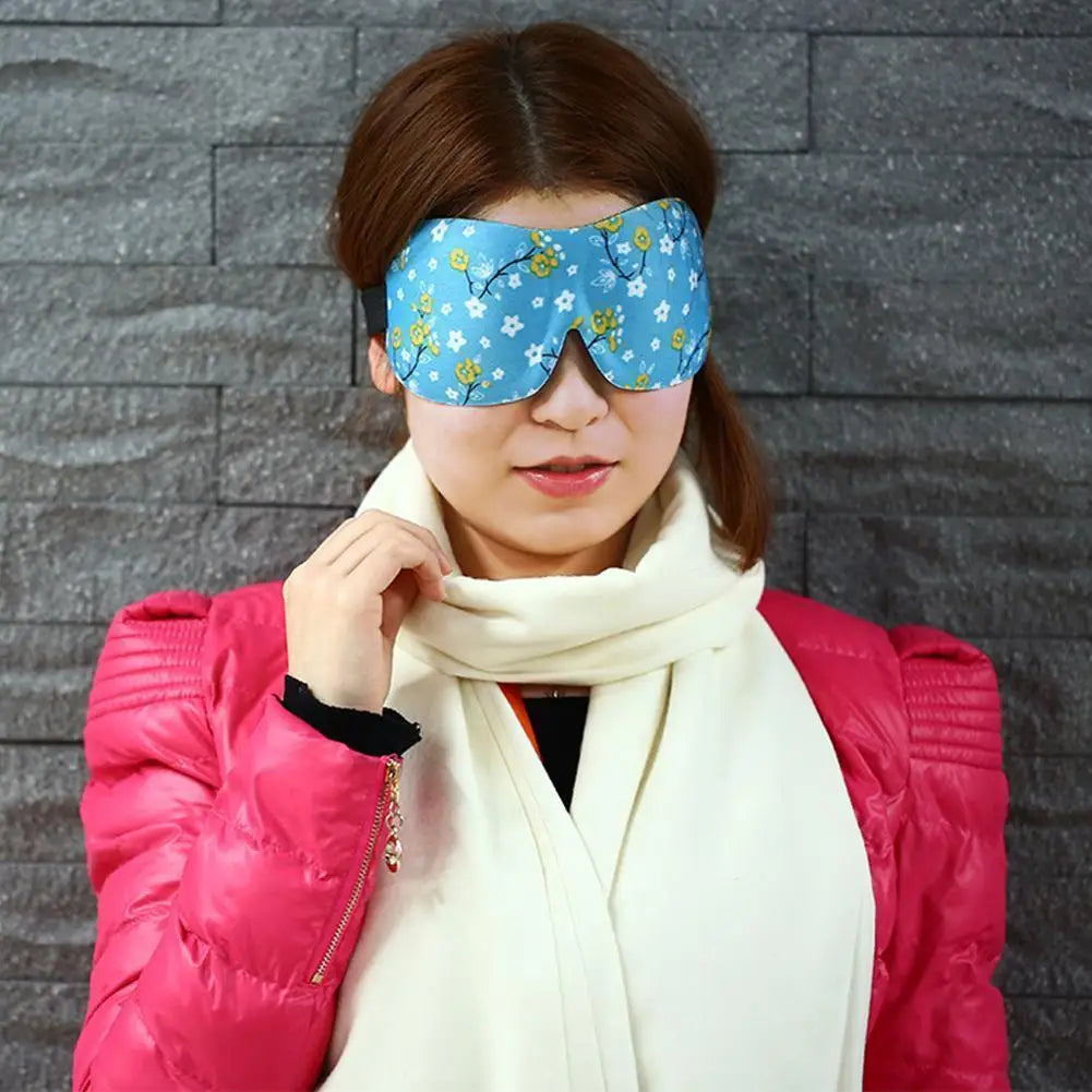 3D Sleep Mask – Soft Portable Eyeshade Eye Patch for Sleeping, Light Blocking Blindfold for Travel & Lazy Eye
