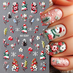 5D Spring Flower Nail Art Stickers – Colorful Daisy & Vine Decals for DIY Nails