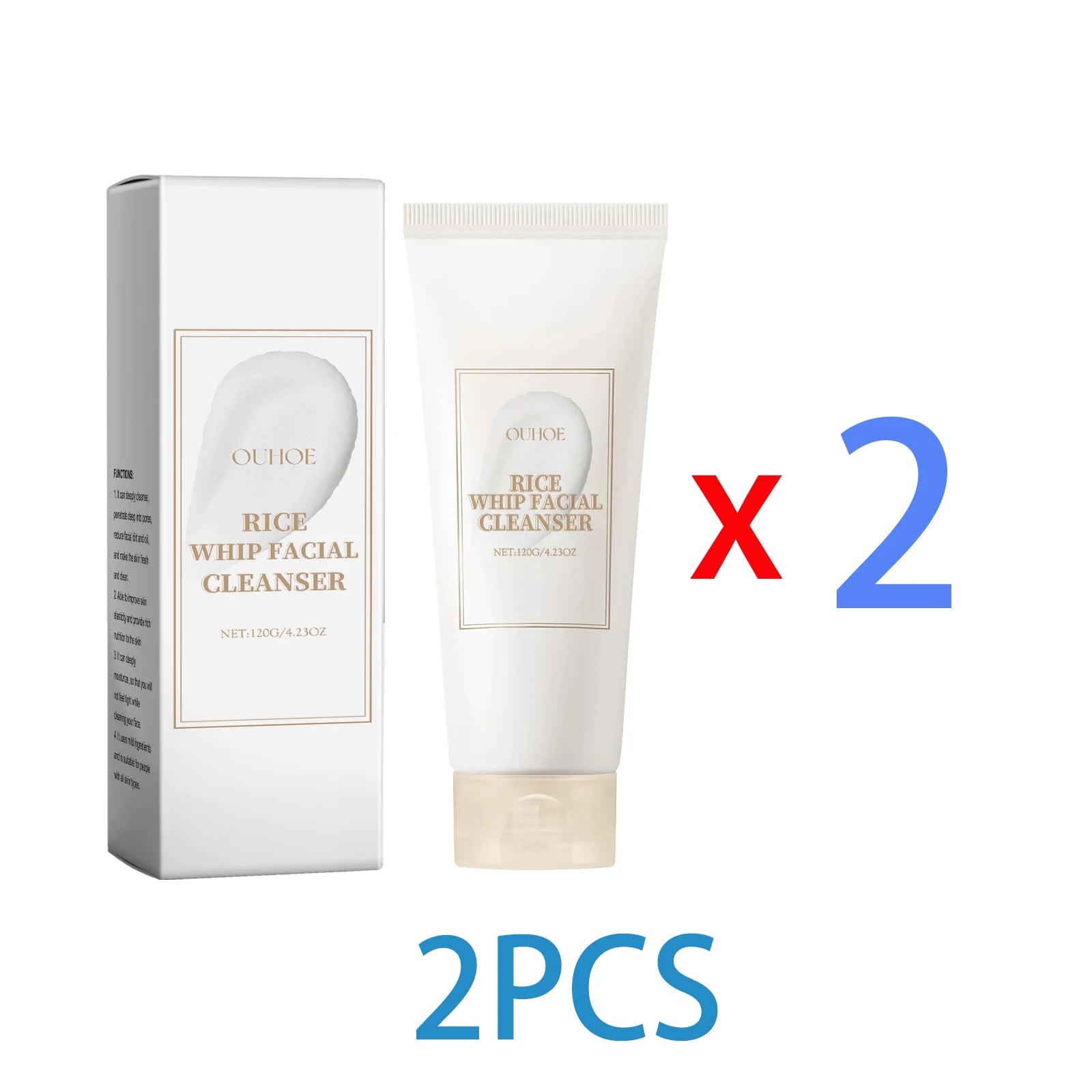 Rice Milk Cleansing Foam 120g – Gentle Hydrating Facial Wash with Rice Extract