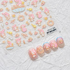 5D Anime Nail Stickers – Hello Kitty, Kuromi & Cinnamoroll