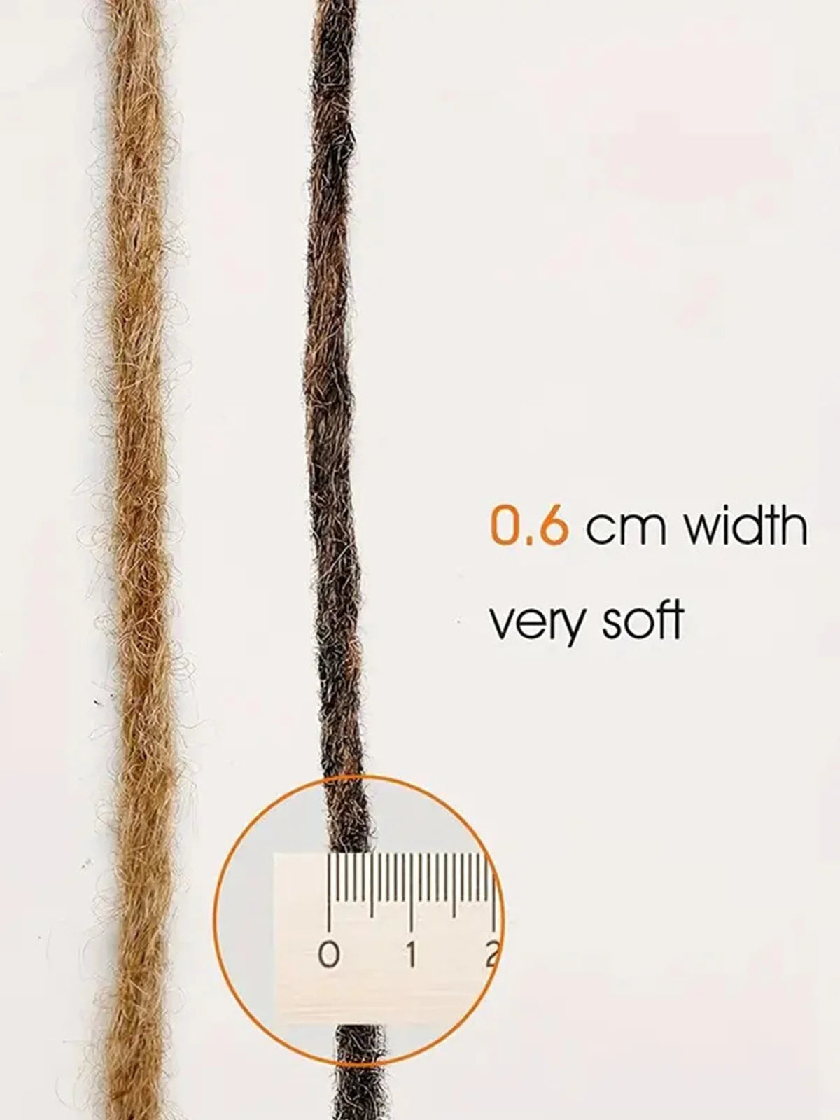 24" Straight Dreadlock Clip-In Extensions – 10 Strands Soft Synthetic Hair