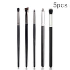 Black Crease Eye Shadow Brush Set – Soft Synthetic Hair, Travel-Friendly