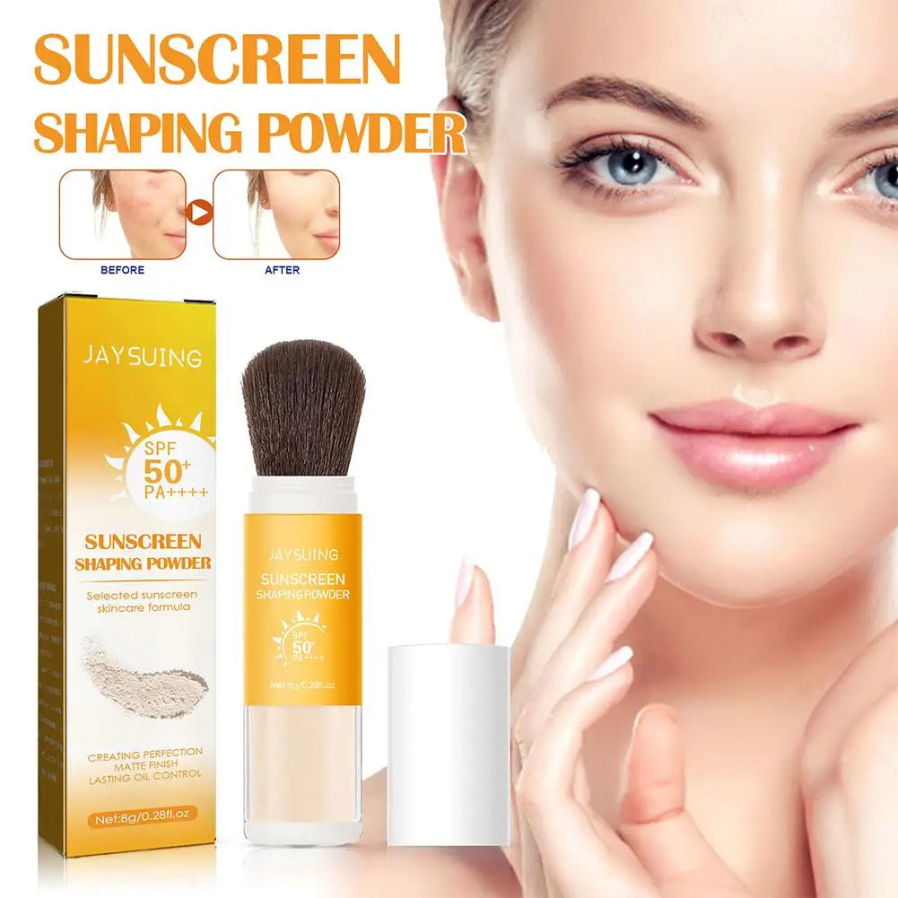 SPF 50+ Translucent Sunscreen Setting Powder – Oil Control with Puff