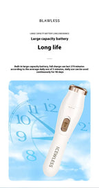 Electric Waterproof Hair Trimmer for Women – Painless Body & Facial Hair Removal