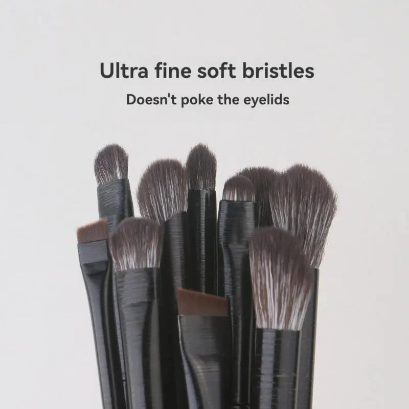 10-Piece Soft Bristle Eye Brush Set – Precision Eyeshadow & Detail Brushes