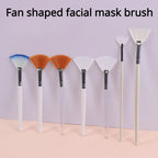 1/8pcs Fan Acid Facial Brush Set – Soft Portable Mask Brushes for Skin Care & Beauty Salon Use