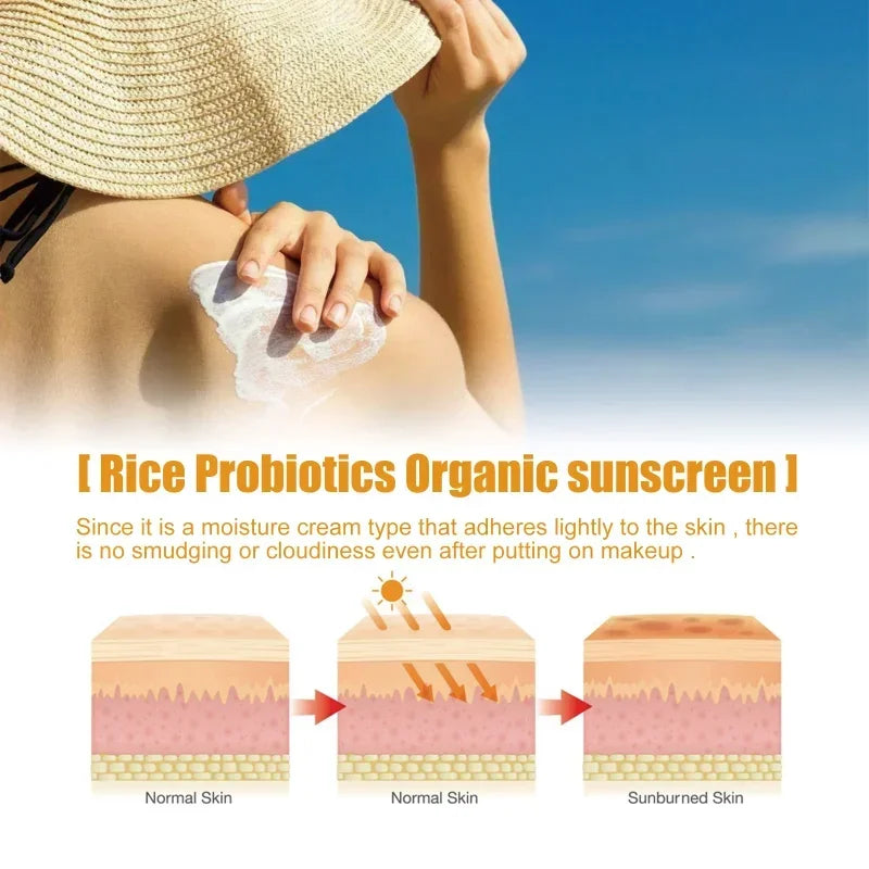 Organic Summer Sunscreen SPF 50 – Face & Body UV Protection Sunblock
