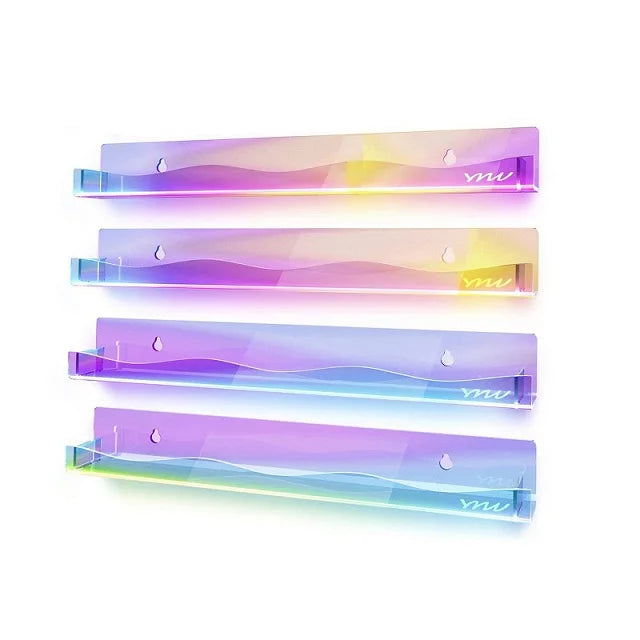 Wall-Mounted Acrylic Display Rack – 2/4pcs for Nail Polish or Vinyl Records
