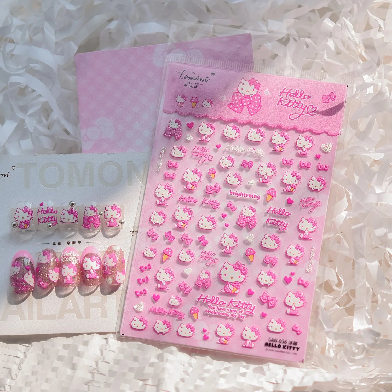 5D Anime Nail Stickers – Hello Kitty, Kuromi & Cinnamoroll