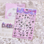 5D Anime Nail Stickers – Hello Kitty, Kuromi & Cinnamoroll