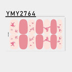 Pink Self-Adhesive Nail Sticker Strips – Foil Nail Art Set